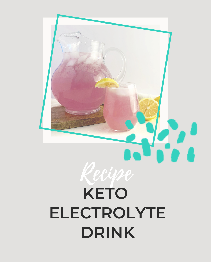 Keto Electrolyte Drink Recipe With Glasses and Lemons