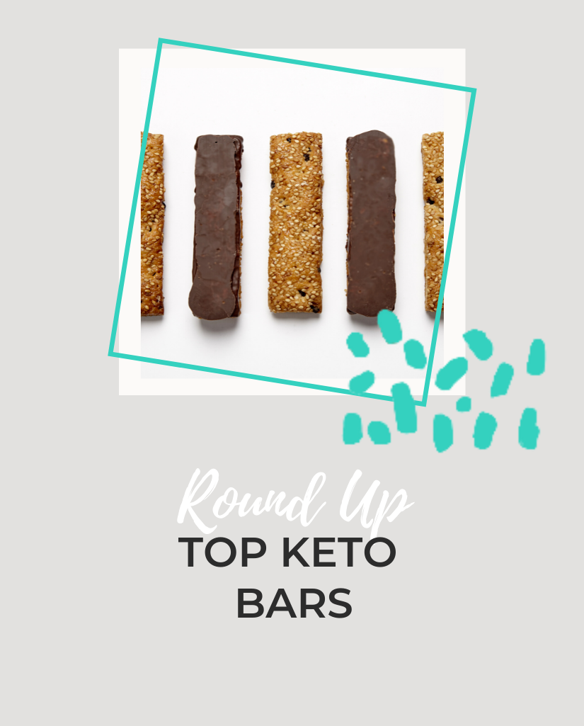 A list of top keto bars from the Keto Breastfeeding Coach