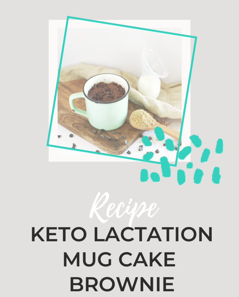 Keto Lactation mug cake brownie